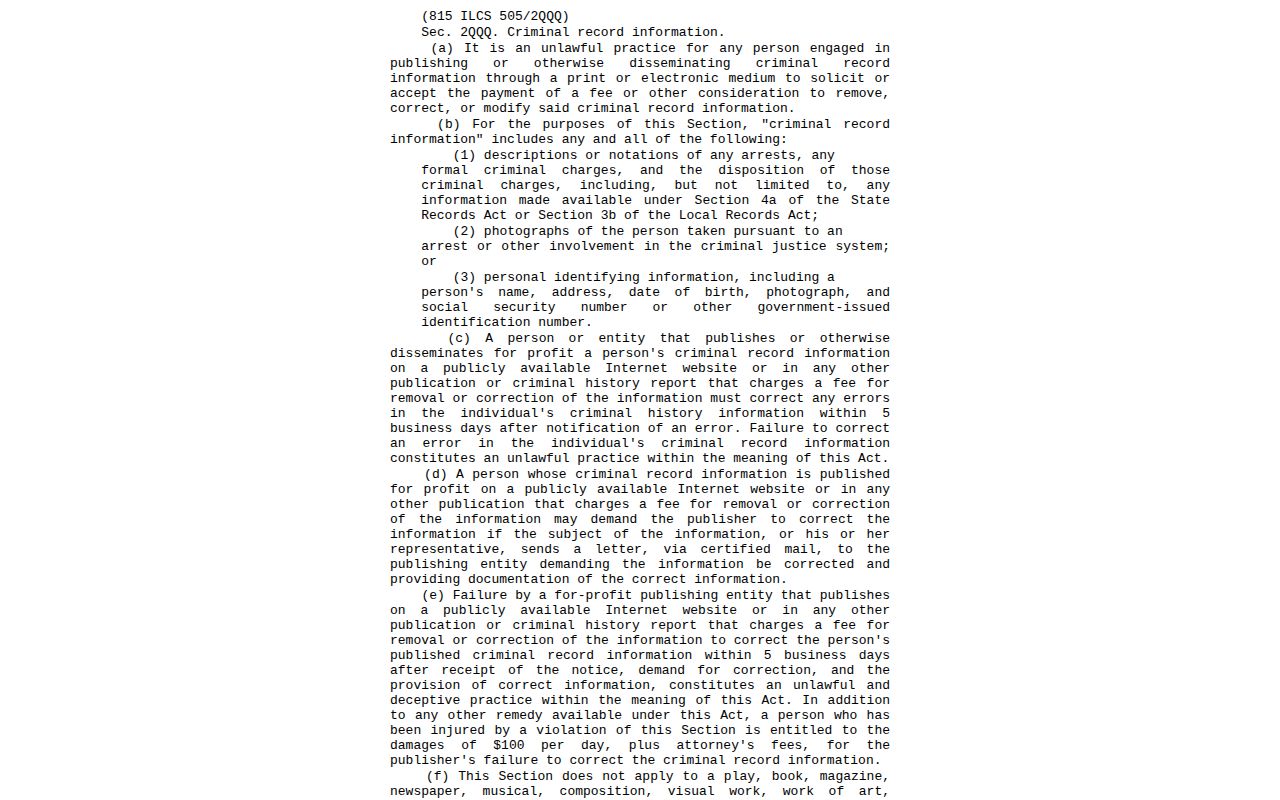 Illinois correction law for Morgan County released inmate mugshot records